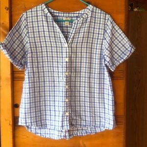 LL Bean short sleeve button down